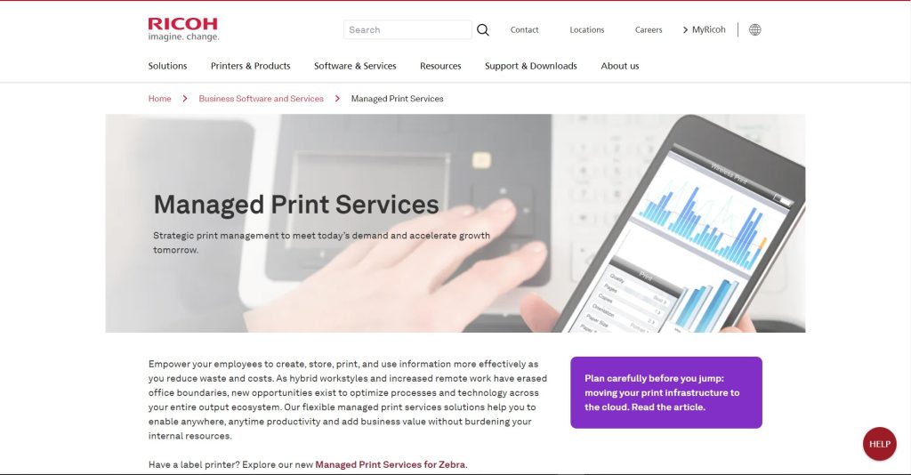 Ricoh Managed Print Services (MPS)