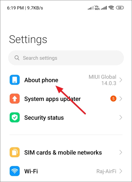 About phone
