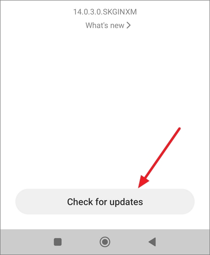 check for updates