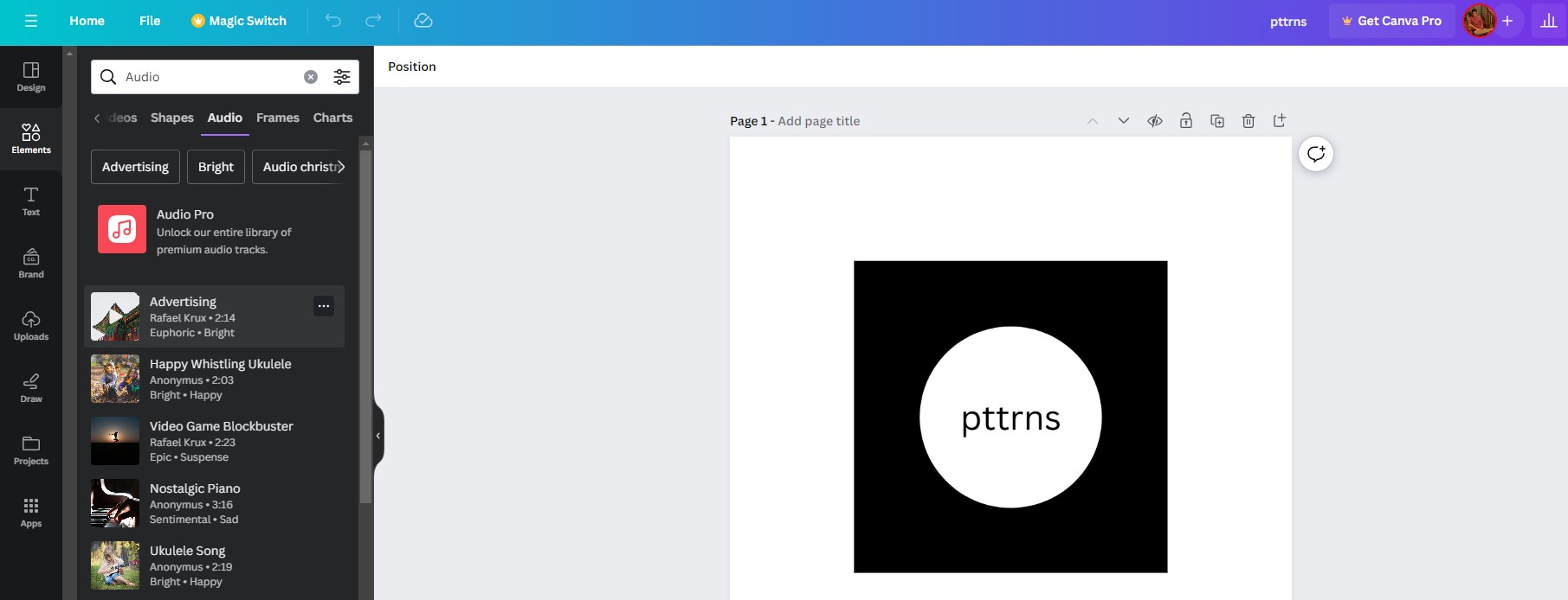 Music preview button