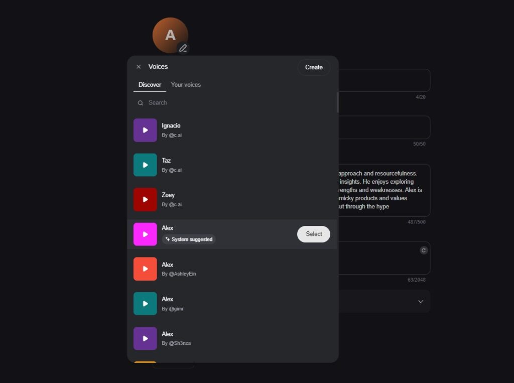 Set voice