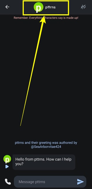 Tap on your profile