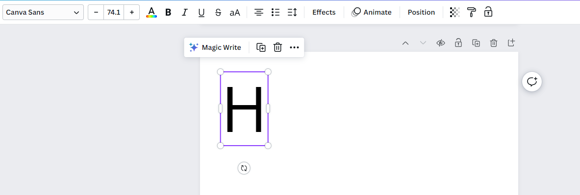 Add individual characters to the design