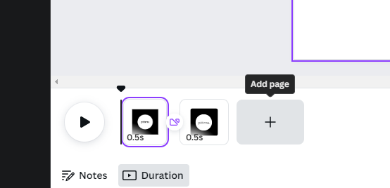 Add page to the design