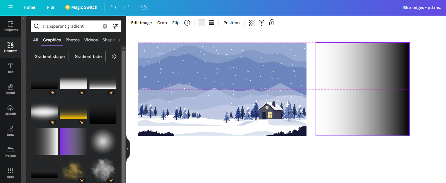 Adjust the gradient size