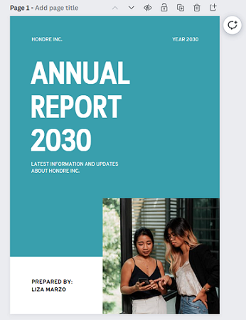 Annual Report demonstration
