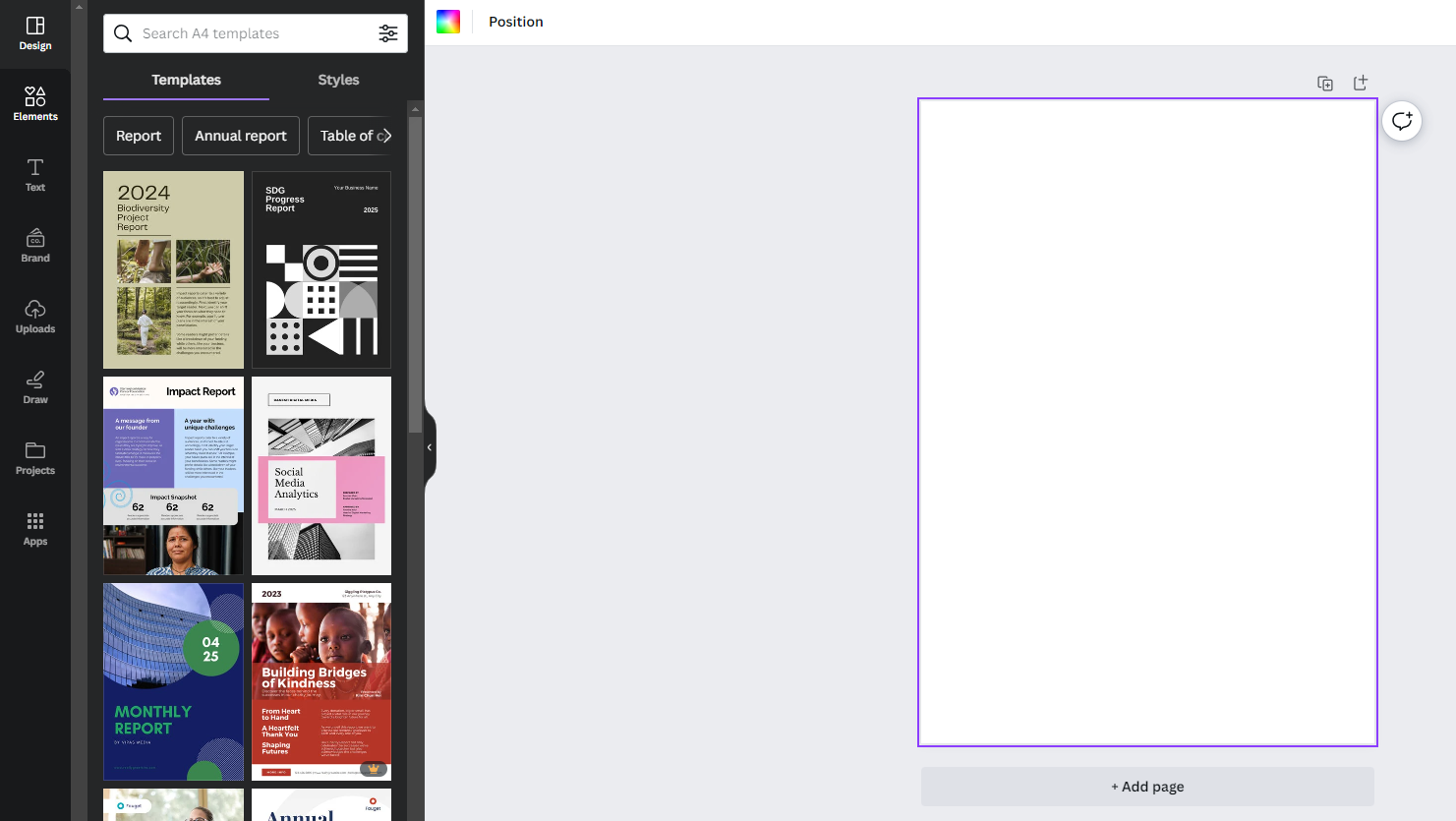 Canva report templates