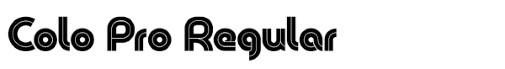 colo pro regular font 