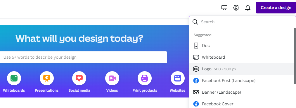 Create a design