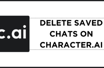 Delete Saved Chats on Character.AI