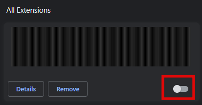 Disable Toggle