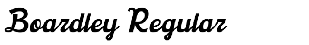 boardley regular font 