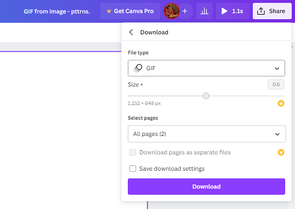 Download button - GIF
