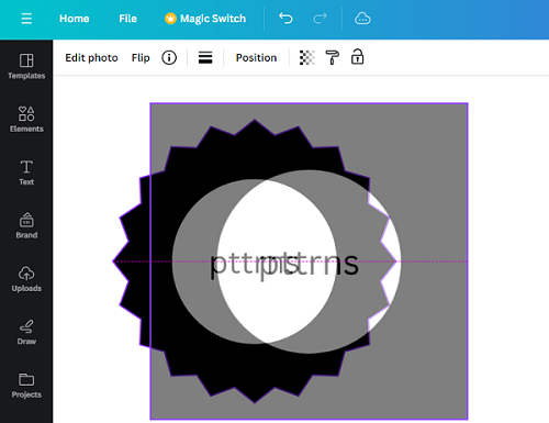 Drag image on the frame