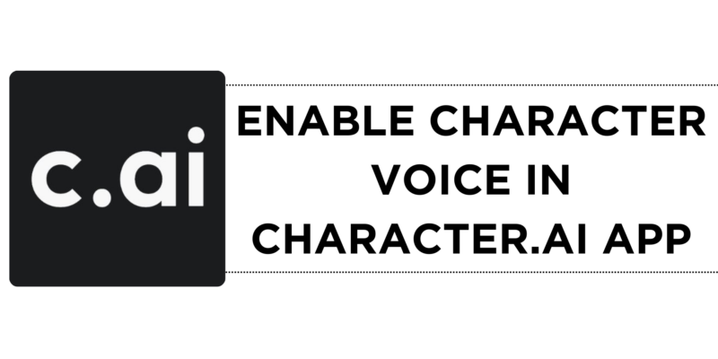 How To Enable Character Voice in Character.AI App