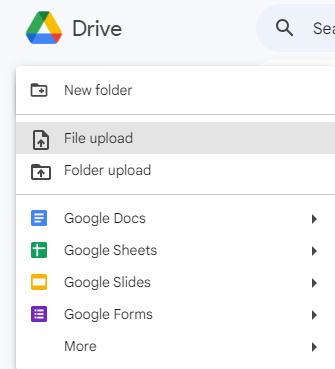 File upload