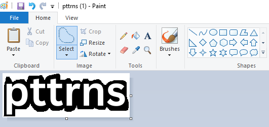 Free-form crop result