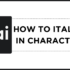 How To Edit Messages on Character.AI