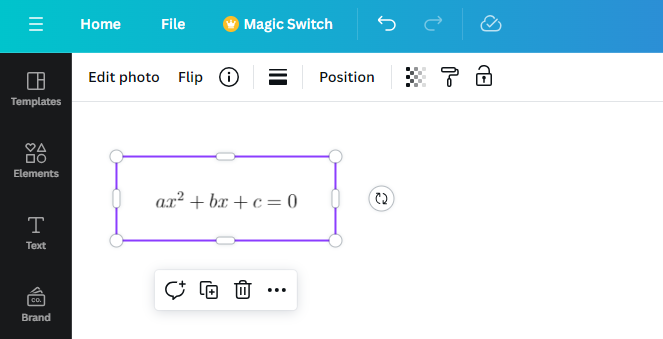Latex editor result