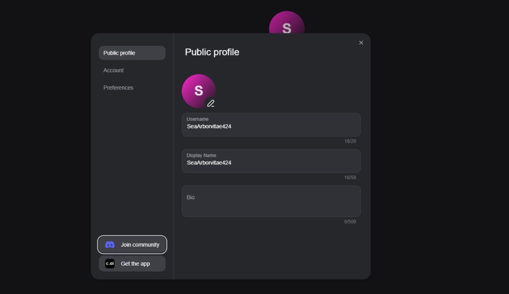 Manage Account details
