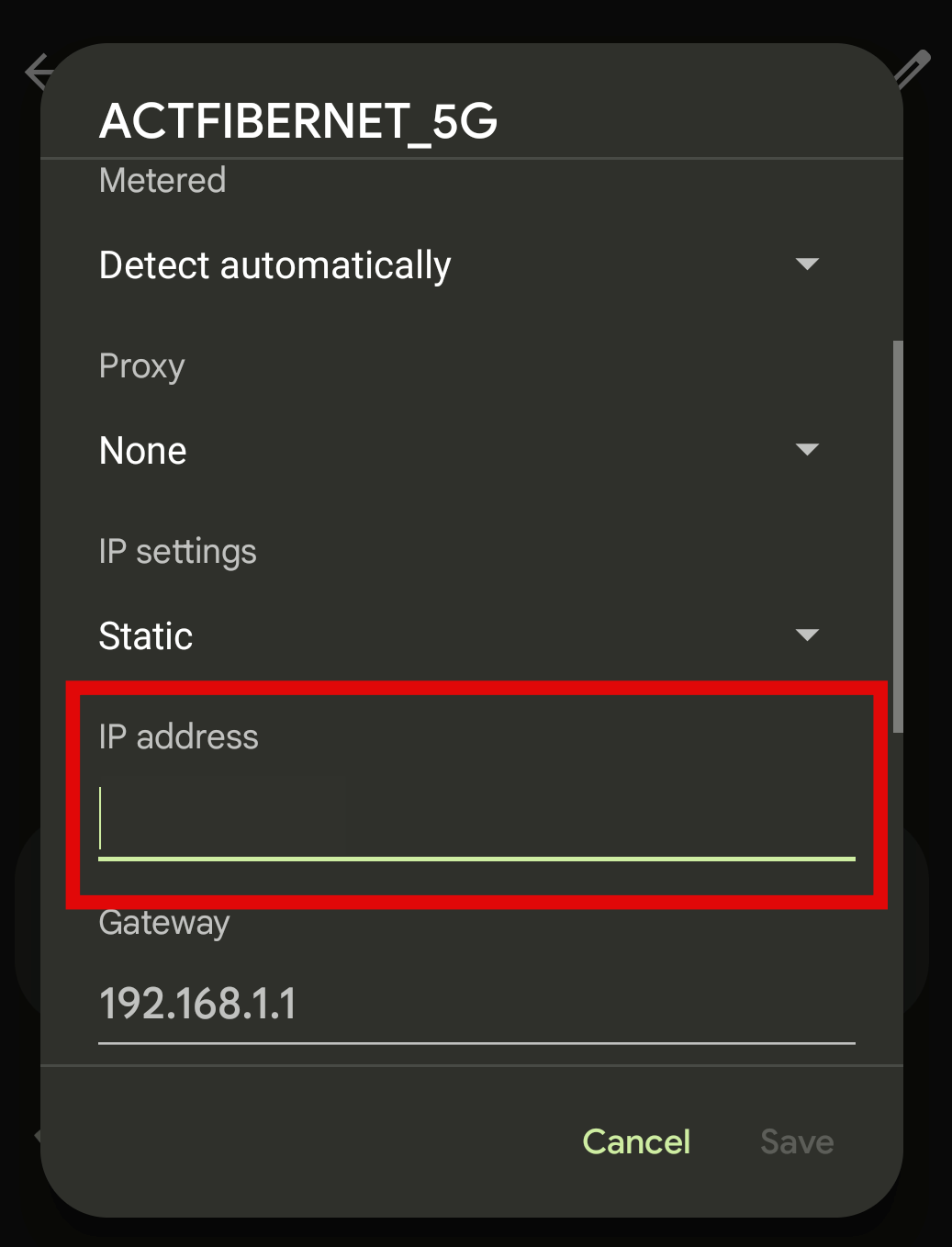 Modifying IP