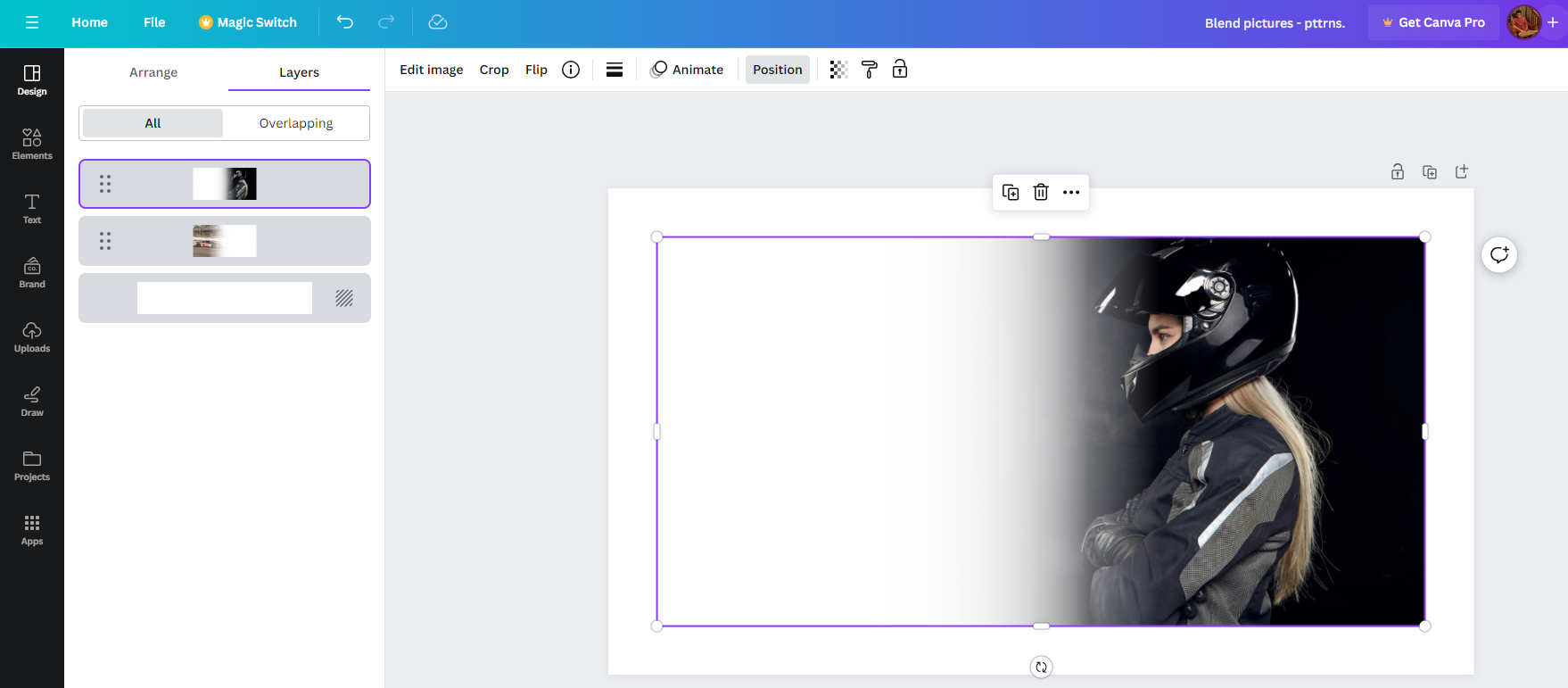 Overlap images