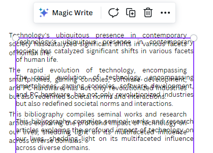 Overlapped text