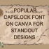 16 Best Arial Font Alternatives in Canva for Clean Designs