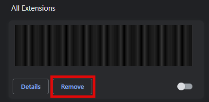 Remove extension