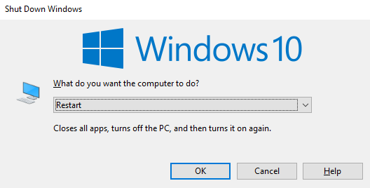 Restart Windows