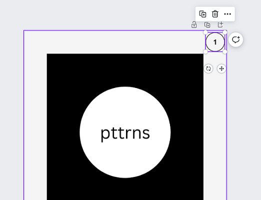 Result after adding page number as a graphic