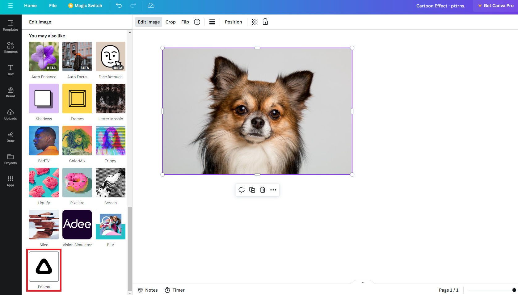 Selecting Prisma