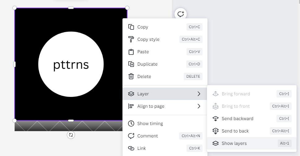 Show layers