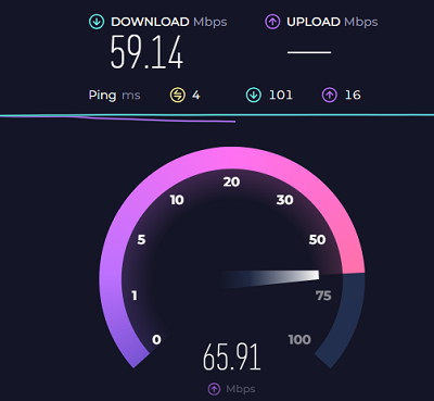 Speed test