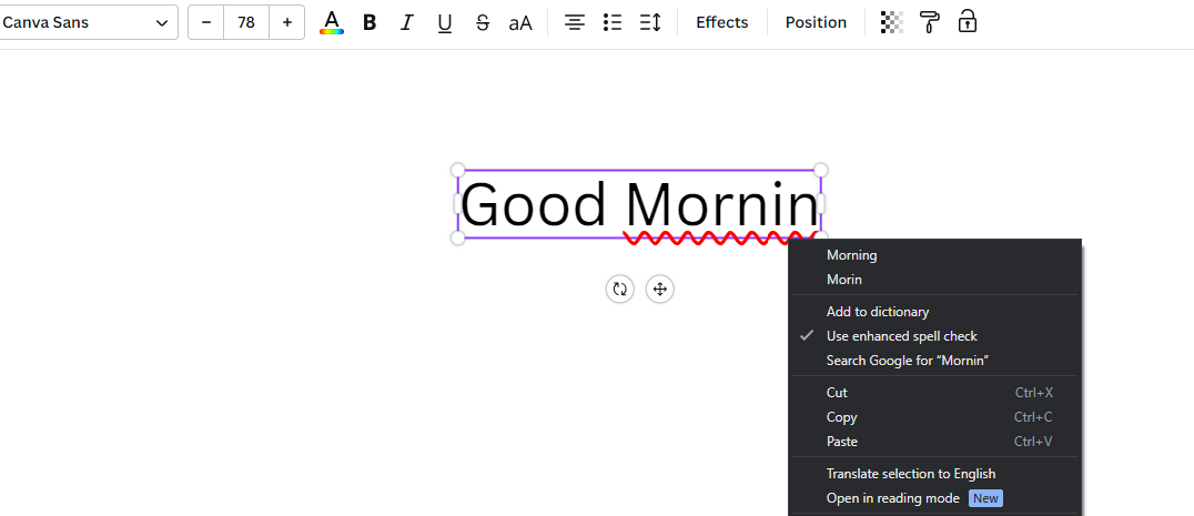 Spell check tested on Chrome
