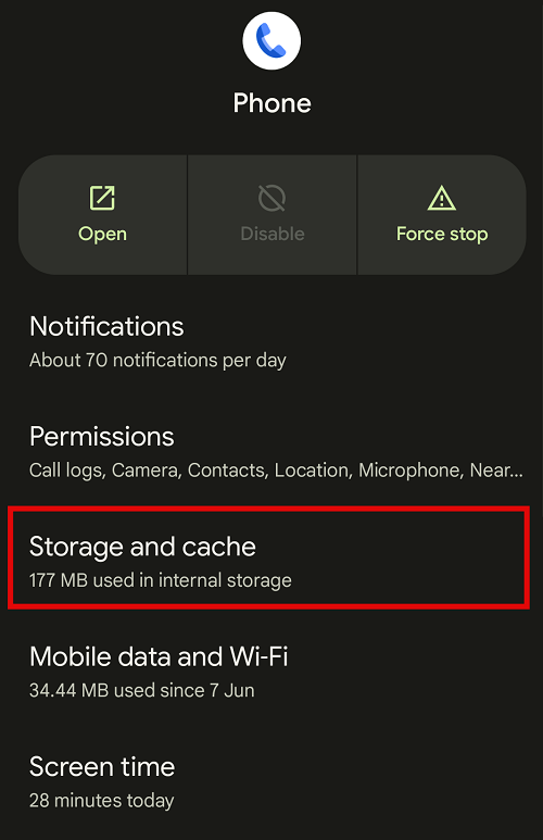 Storage and Cache