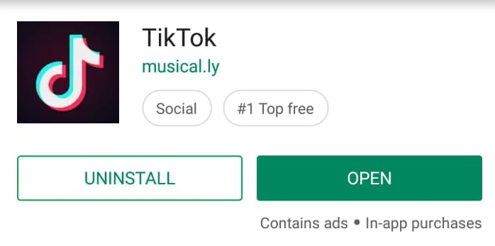 Tiktok Uninstall Android