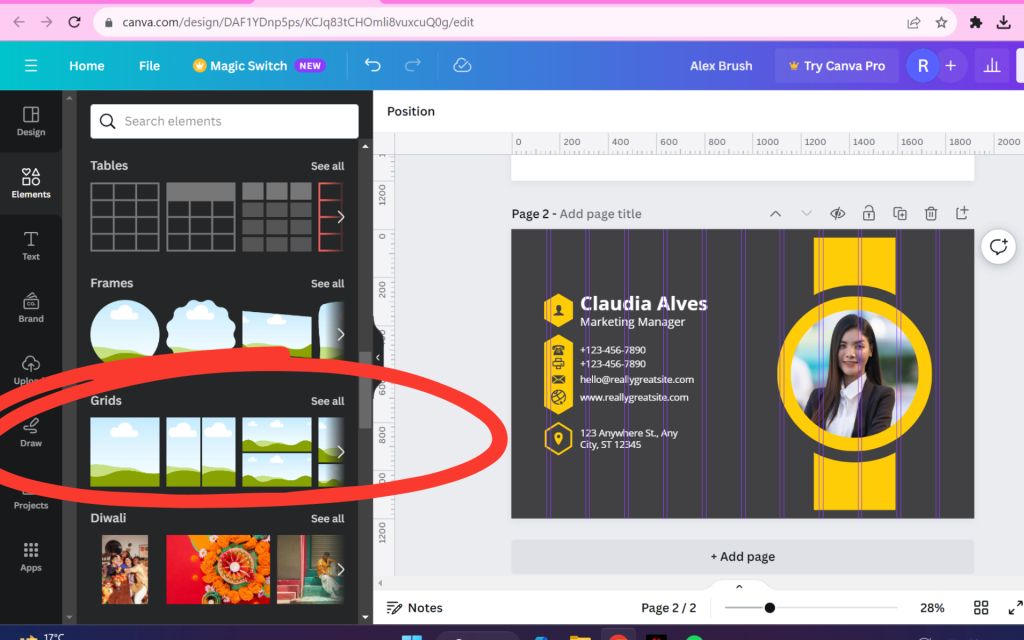 canva ruler guidelines
