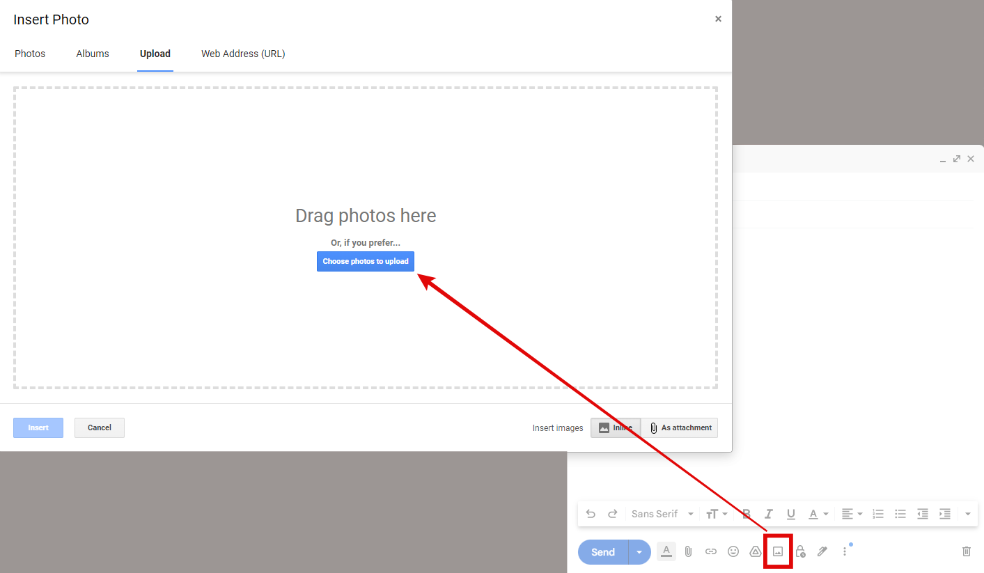 Upload newsletter image