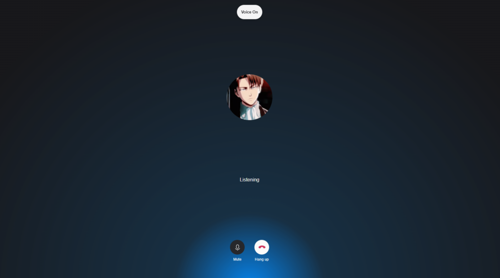 Voice call connected
